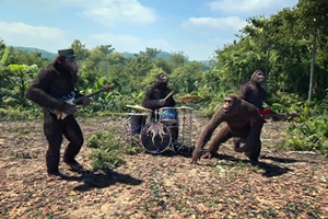 Coldplay перевоплотились в обезьян в клипе на трек Adventure Of A Lifetime